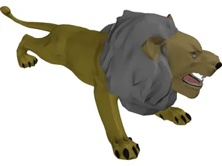 Lion 3D Model