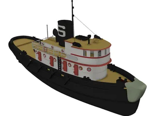 Diesel Tug 3D Model