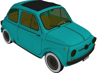 Fiat 500 (1958) 3D Model