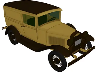 Ford Model A Van 3D Model