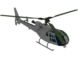 Eurocopter Gazelle 3D Model
