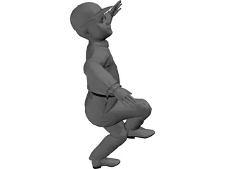 Boy Dancing 3D Model