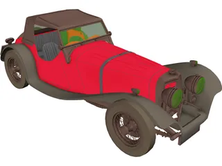 Jaguar S100 Targa Florio (1937) 3D Model