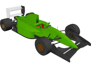 F1 Lotus-Ford 107 3D Model