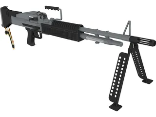 M60 LMG 3D Model