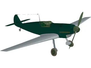 Messerschmitt BF-109B 3D Model