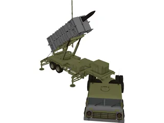 Patriot Missile 3D Model