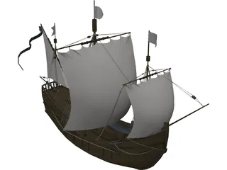 Pinta S.XV 3D Model