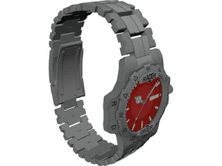 Racer Diver Watch 3D Model