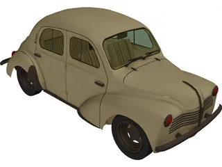 Renault 4CV (1946) 3D Model