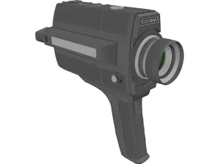 Movie Camera 3D Model