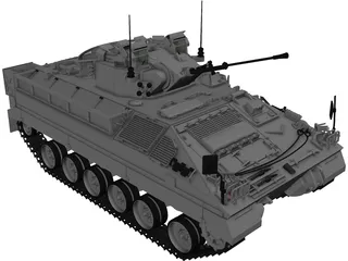 Warrior MCV 3D Model