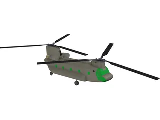 Boeing CH-47F Chinook 3D Model