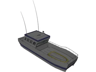 Rescue Boat 3D Model