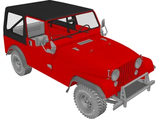Jeep CJ7 3D Model