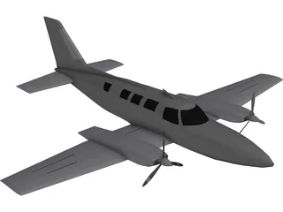 Cessna 402C 3D Model