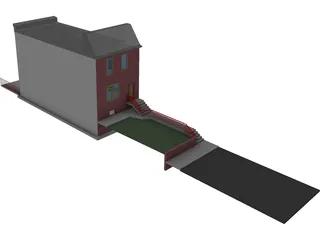 Philadelphia Row Home 3D Model
