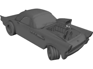 Ford Thunderbird Dragster 3D Model