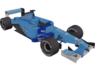 F1 Benetton 2001  3D Model