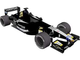 F1 Minardi 2001 3D Model