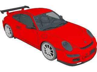 Porsche 911[997] GT3 RS 3D Model