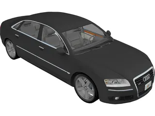 Audi A8L 6.0 W12 Quattro (2004) 3D Model