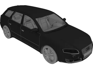 Audi A4 Avant 3.2 Quattro (2005) 3D Model