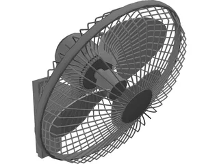 Wall Fan 3D Model