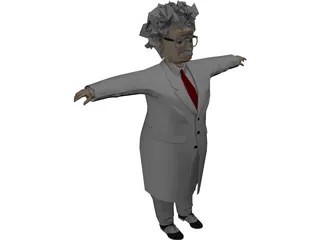 Einstein Scienctist 3D Model