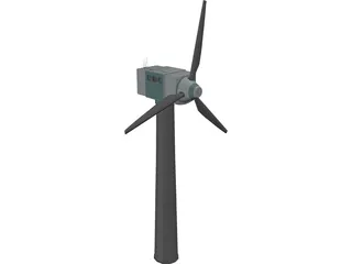 Wind Turbine 3D Model