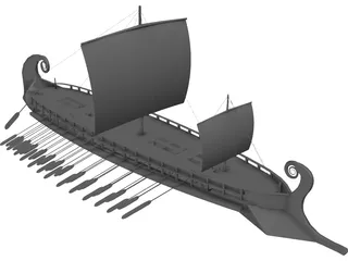 Trireme 3D Model