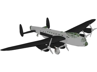 Avro Lancaster Bomber 3D Model