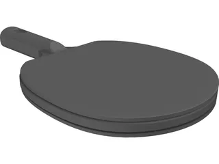 Ping Pong Paddle 3D Model