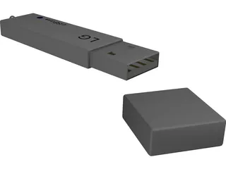 LG USB Drive 3D Model