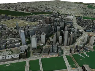 Boston City 3D Model