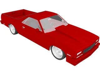 Chevrolet El Camino (1984) 3D Model