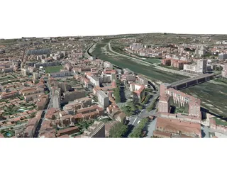 Toulouse City (France) [Part 1/4] 3D Model