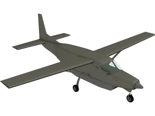 Cessna 208B CargoMaster N124GL with Travel Pod 3D Model