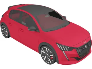 Peugeot 208 GTi Concept (2021) 3D Model