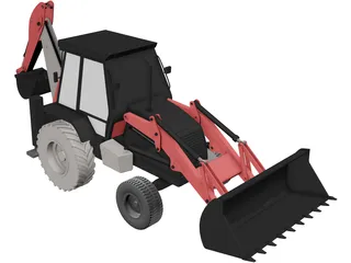 Wheel Loader 3D Model