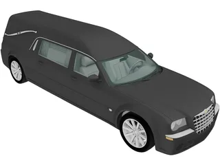 Chrysler 300C Hearse (2009) 3D Model