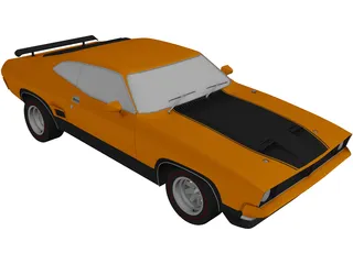 Ford Falcon Coupe GT351 (1973) 3D Model