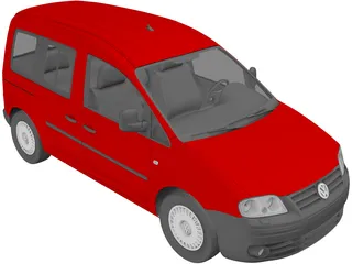 Volkswagen Caddy (2007) 3D Model