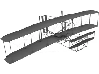 Wright Flyer 3D Model