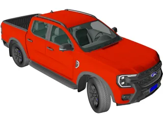 Ford Ranger XLT (2024) 3D Model