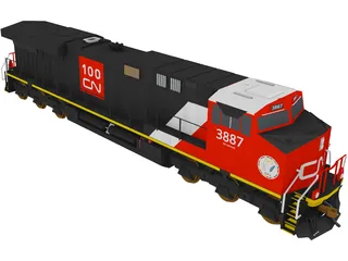 ES44AC CN GEVO 3D Model