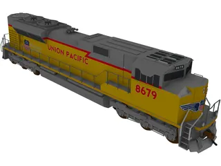 Union Pacific SD70Ace 3D Model