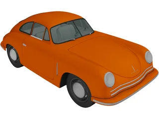 Porsche 356 Coupe (1948) 3D Model