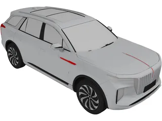 Hongqi E-HS9 (2020) 3D Model