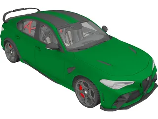 Alfa Romeo Giulia GTA (2021) 3D Model